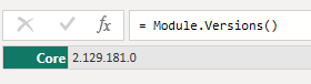 Module.Versions Function In Power Query